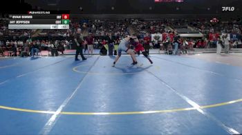 132 lbs Cons. Round 4 - Jay Jeppsen, Centennial vs Evan Simms, American Falls