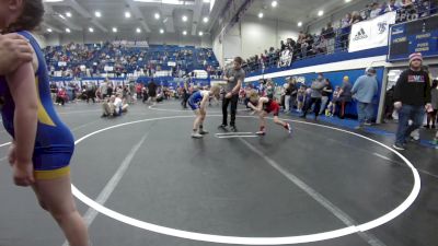 73 lbs Rr Rnd 1 - Sawyer Barnett, Redskins Wrestling Club vs Jaxon Walker, Harrah Little League Wrestling