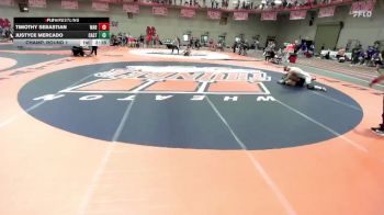 157 lbs Champ. Round 1 - Timothy Sebastian, Wabash vs Justyce Mercado, Castleton