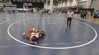 140 lbs 3rd Place Match - Aracely Mendez, California vs KiMorah Cathey, Hurricane Wrestling Academy