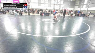 U20 Women - 65 lbs Champ. Round 2 - Nevaeh Flemmons, AZ vs Gianna DiBenedetto, CA