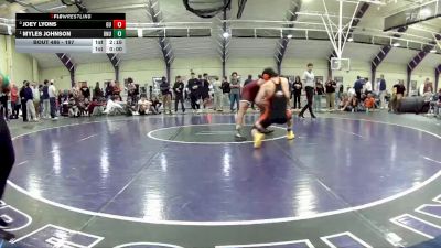 197 lbs 1st Place Match - Myles Johnson, Ohio Northern Univerity vs Joey Lyons, Gannon University