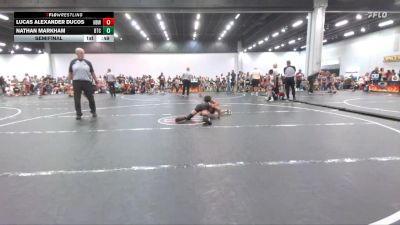 70 lbs Semifinal - Nathan Markham, Bison Takedown Club vs Lucas Alexander Ducos, Nbwa