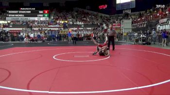 106 lbs Champ. Round 1 - Rowdey Starcher, Tonganoxie Hs vs Ryan Nickell, LaCygne-Prairie View Hs