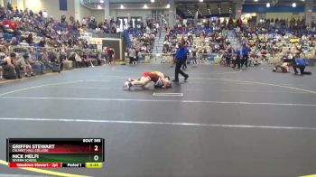 126 lbs Cons. Semi - Griffin Stewart, Calvert Hall College vs Nick Melfi, Severn School