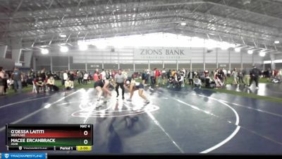 190 lbs Cons. Semi - Macee Ercanbrack, Juab vs O`dessa Laititi, Westlake