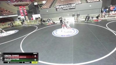 155 lbs Semifinal - Shaylin Potter, California vs Cristal Chavez, Bakersfield High School Wrestling