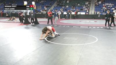 144 lbs Consi Of 32 #2 - Norman Trott, Cranston West vs Calix Lajoie, Milford NH