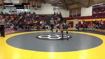125 lbs Cons. Semi - Ava Sommers, Walsh Jesuit vs Caitlin Rankin, Riverbend HS
