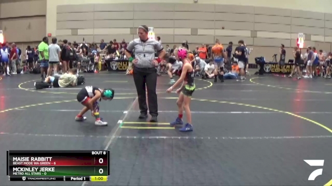 53 lbs Round 2 (10 Team) - McKinley Jerke, Metro All Stars vs Maisie Rabbitt, Beast Mode WA Green