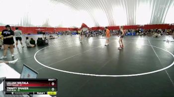 110 lbs Round 1 (6 Team) - Trinity Smaker, Team Blue vs Lillian Wiltala, Team Yellow