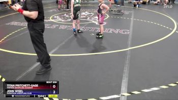 85 lbs Cons. Round 3 - John Wisel, Marathon Wrestling Club vs Titan Pritchett-sage, Pioneer Grappling Academy