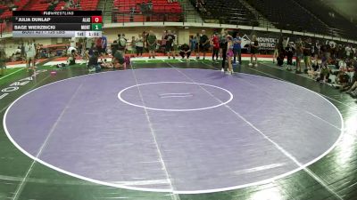 125 lbs Champ. Round 4 - Julia Dunlap, Alaska vs Sage Wierzbicki, Montana