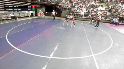 4A 110 lbs Cons. Semi - Sabrina Felix, Mountain View vs Hannah Sanders, Mountain Crest