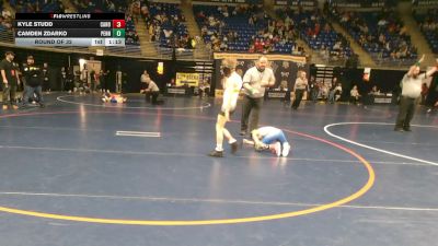 75 lbs Round Of 32 - Kyle Studd, Canon-McMillan vs Camden Zdarko, Penncrest