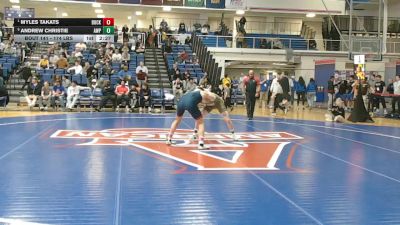 174 lbs Semifinal - Myles Takats, Bucknell vs Andrew Christie, Army West Point