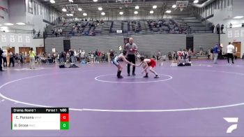 69-77 lbs Champ. Round 1 - Elisha Parsons, Webo Youth Wrestling Team vs Brody Grose, Rebel Wrestling Club