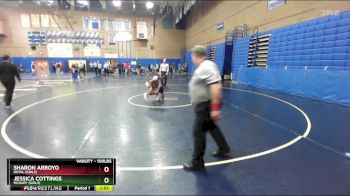 100lbs Quarterfinal - Jessica Cottings, McNary (Girls) vs Sharon Arroyo, Royal (Girls)