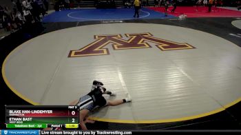 106 lbs Champ. Round 1 - Ethan Bast, West Bend vs Blake Han-Lindemyer, Farmington