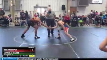 130 lbs Round 3 (8 Team) - Peyton Oliver, NCWAY Crusaders vs Anthony Juarez, 84 Athletes