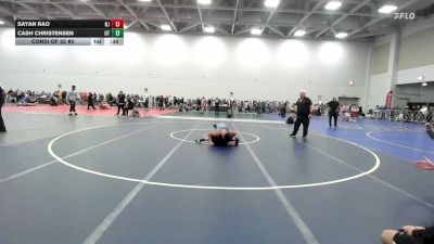 120 lbs Consi Of 32 #2 - Sayan Rao, NJ vs Cash Christensen, UT