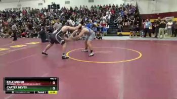 215 lbs 5th Place Match - Kyle Snider, Cuyahoga Valley Christian Academy vs Carter Neves, Graham