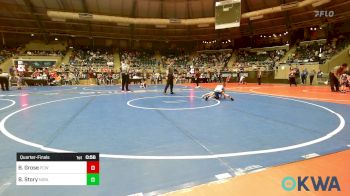 46 lbs Quarterfinal - Bennett Grose, Ponca City Wildcat Wrestling vs Bentley Story, Noble Takedown Club