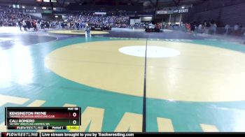 58 lbs Quarterfinal - Cali Romero, Victory Wrestling-Central WA vs Kensington Payne, Thunder Mountain Wrestling Club