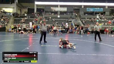 95 lbs 5th Place Match - Tayten Zens, Madison vs Brooks Heine, League Of Heroes