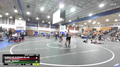 190 lbs Cons. Semi - Darius De Guzman-De Asis, South San Francisco H S vs Daniel Frailey, Trabuco Hills