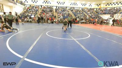 83 lbs Quarterfinal - Carver Kirby, Jay Wrestling Club vs Kaydan Osborn, Ponca City Wildcat Wrestling