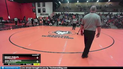 120 lbs Semifinal - Brady Phelps, SCHAUMBURG (HS) vs Dom Munaretto, St. Charles (EAST)