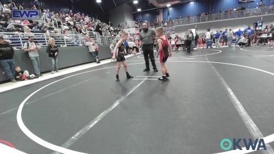 70 lbs Consi Of 4 - Wyatt Brien, Pawnee Black Bear Wrestling vs Christopher Villanueva, Coweta Tiger Wrestling