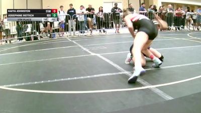 145 lbs 5th Place - Kaiya Johnston, Stampede WC vs Josephine Rettich, Reign WC