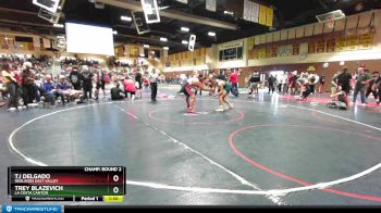 220 lbs Champ. Round 2 - Trey Blazevich, La Costa Canyon vs TJ Delgado, Redlands East Valley