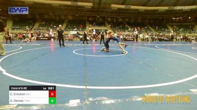 101 lbs Consi Of 8 #2 - Cain Crosson, Sebolt Wrestling Academy vs Giovanni Ramos, Team Tulsa Wrestling Club