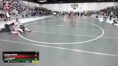 113 lbs Cons. Round 5 - JJ Mavroff, Winneconne vs Ethan Hoyer, Brillion