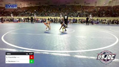 58 lbs Round Of 16 - Dakota Fourkiller, Tahlequah Wrestling Club vs Jean-Pierre DeJesus, Team Of Hard Knox