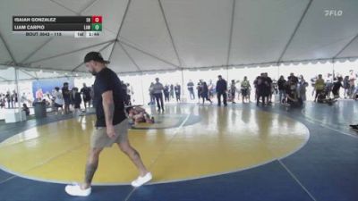 115 lbs Round 2 - Liam Carpio, LAWC vs Isaiah Gonzalez, SoCal Hammers