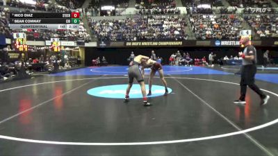 141 lbs Quarterfinal - Sean Conway, UChicago vs Nico Diaz, Stevens