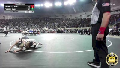 B5A-106 lbs Semifinal - Evan Colbert, Del City vs Justin Davis, Glenpool