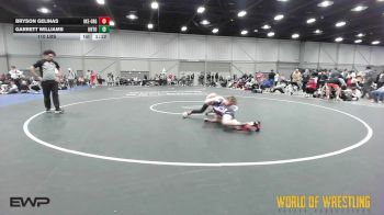 110 lbs Consi Of 4 - Bryson Gelinas, OK Elite 14U Orange vs Garrett Williams, Untouchables 14U MN