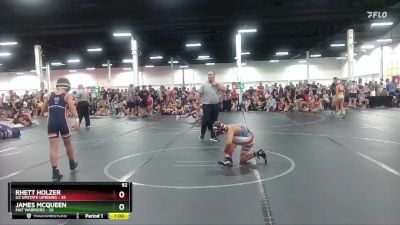 92 lbs Round 1 (6 Team) - Rhett Holzer, U2 Upstate Uprising vs James McQueen, Mat Warriors