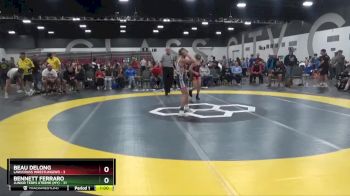 105 lbs 2nd Wrestleback (8 Team) - Beau Delong, LAW/Crass Wrestling(WI) vs Bennett Ferraro, Junior Terps Xtreme (MY)