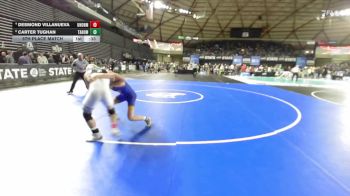 Boys 4A 120 lbs 5th Place Match - Carter Tughan, Tahoma vs Desmond Villanueva, Union