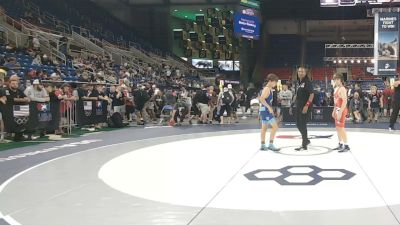 100 lbs Champ. Rd Of 32 - Gavin Boller, Michigan vs Carter Kramer, North Dakota