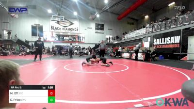 80-98 lbs Rr Rnd 2 - Mylz Oft, Sallisaw Takedown Club vs Cooper Price, Brushy Wrestling Club