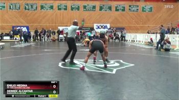 133 lbs 3rd Place Match - Emilio Medina, Mt. San Antonio College vs Derrek Alcantar, Bakersfield College