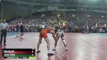 157 lbs Round 1 (16 Team) - David Rubio, Corban University vs Ben Miller, Doane University