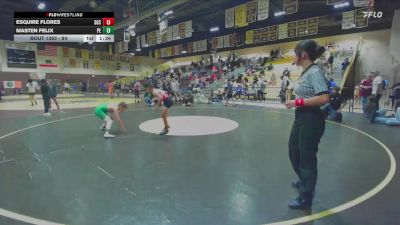 84 lbs 1st Place Match - Masten Felix, Poway Elite vs Esquire Flores, Socal Grappling Club